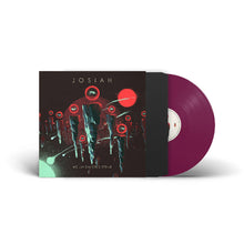 Cargar imagen en el visor de la galería, Vinyl record with a dark cover featuring abstract designs and the word 'Josiah'.