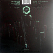 Cargar imagen en el visor de la galería, Vinyl record sleeve with abstract design and text on a black background