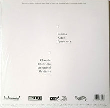 Load image into Gallery viewer, Back cover of a vinyl record with track listings and labels