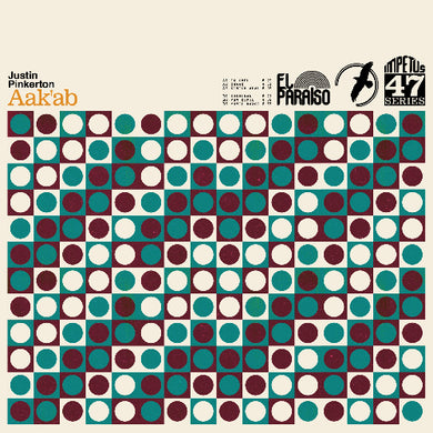 Album cover with geometric pattern and text