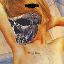 Load image into Gallery viewer, CD cover art featuring a close-up of a human skull set against a blurred background with the band name 'Kadavar' and album title 'Rough Times' printed.