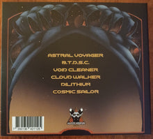 Load image into Gallery viewer, Back cover of a music album with text and a logo on a dark background