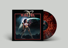 Load image into Gallery viewer, Vinyl record with a cover featuring a character and space-themed design on a gray background