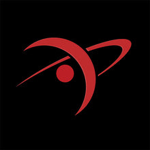 Cargar imagen en el visor de la galería, Red abstract logo on a black background