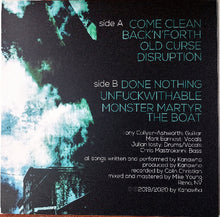 Charger l'image dans la galerie, Album cover with text and artistic design on a black background