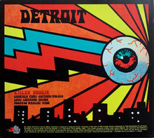 Charger l&#39;image dans la galerie, Colorful album cover with abstract design and text, featuring the word &#39;Detroit&#39; and an eye-like graphic.