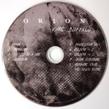 Charger l&#39;image dans la galerie, CD disc with &#39;Orion King Buffalo&#39; album tracklist on a textured background