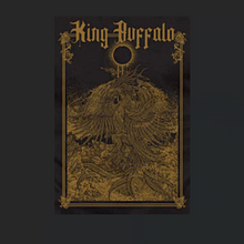 Load image into Gallery viewer, Book cover with &#39;King Buffalo&#39; text and intricate design on a black background