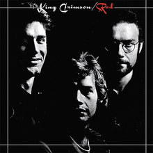 Cargar imagen en el visor de la galería, Album cover featuring three band members with 'King Crimson/Red' text.