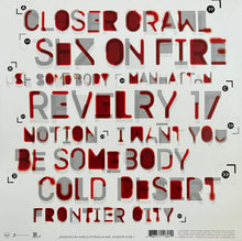 Cargar imagen en el visor de la galería, Album cover with stylized text in red and gray on a white background