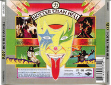 Load image into Gallery viewer, Album cover for &#39;Hotter Than Hell&#39; by Kiss with colorful design and text.