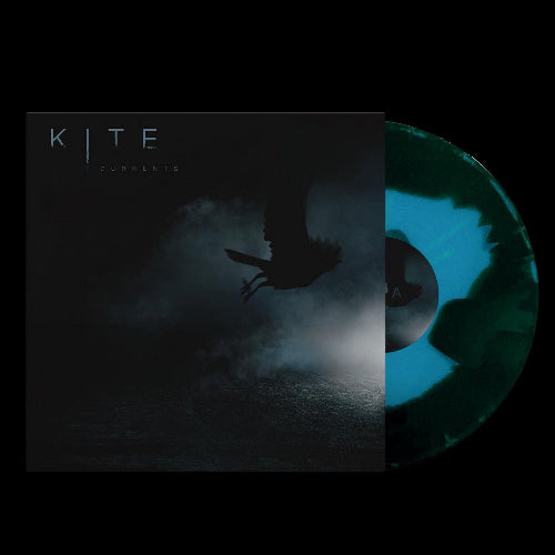 Vinyl record with a dark cover featuring a silhouette of a kite and the title 'Kite'.