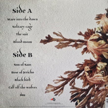Charger l'image dans la galerie, Album cover with text and floral design on a textured background