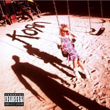 Load image into Gallery viewer, Album cover with a child on a swing set, &#39;Korn&#39; text, and parental advisory label.