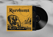 Cargar imagen en el visor de la galería, Vinyl record with a yellow and black cover featuring the title 'Kurokuma' on a gray background.