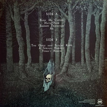 Cargar imagen en el visor de la galería, Album cover with forest scene and text listing track names and sides.
