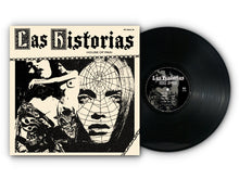 Load image into Gallery viewer, Cover art for the album 'Las Historias - House Of Pain' featuring a black and white design with a spider web, human faces, and abstract imagery.
