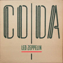 Load image into Gallery viewer, The image displays the album cover of 'Led Zeppelin - Coda' with stylized text and the band's name.