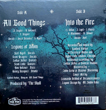 Charger l'image dans la galerie, Album back cover with tracklist and production credits on a blue background