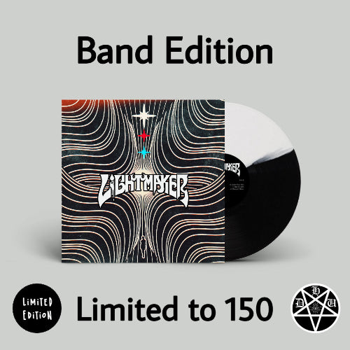 Vinyl record with 'Lightmyre' branding on a gray background