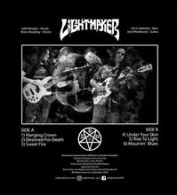 Charger l&#39;image dans la galerie, Album cover for &#39;Lightmaker&#39; featuring band members and tracklist on a black background