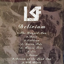 Charger l'image dans la galerie, Lightning Swells Forever - Delirium back compact disc cover.