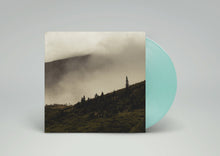 Charger l'image dans la galerie, Vinyl record with a mountain landscape cover on a gray background