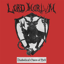 Cargar imagen en el visor de la galería, Lord Mortvm - Diabolical Omen Of Hell front cassette tape cover artwork.