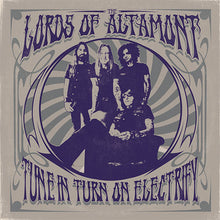 Cargar imagen en el visor de la galería, Album cover for 'The Lords of Altamont' with band members and text on a gray background