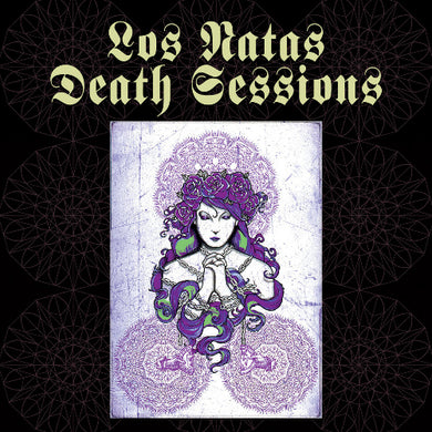 Album cover with a stylized illustration of a woman with purple hair and intricate patterns, featuring the text 'Los Ratas Death Sessions' on a black background.