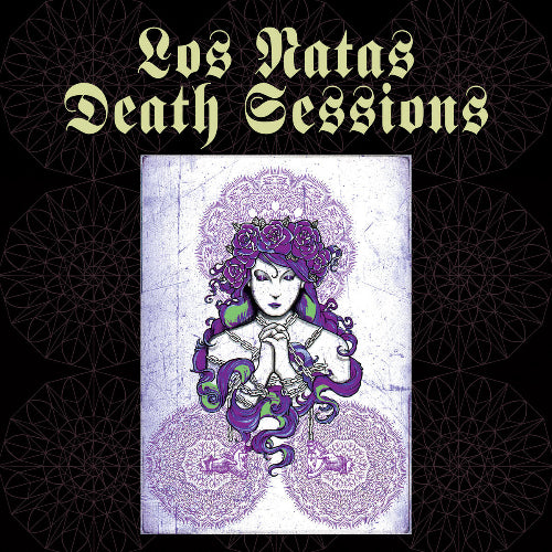 Album cover with a stylized illustration of a woman with purple hair and intricate patterns, featuring the text 'Los Ratas Death Sessions' on a black background.