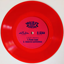Load image into Gallery viewer, Red vinyl record with a pink label on a white background