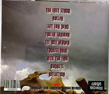 Cargar imagen en el visor de la galería, Album cover with text and a skull against a stormy sky