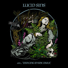 Charger l'image dans la galerie, Album cover for 'Dancing in the Dark' by Lucid Sins with a stylized illustration of a woman in nature.