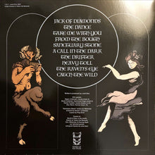 Charger l'image dans la galerie, Album cover with text and illustrations of a lion and a woman on a dark background