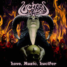 Cargar imagen en el visor de la galería, Album cover with a central figure holding a skull, surrounded by figures in red robes against a fiery background.
