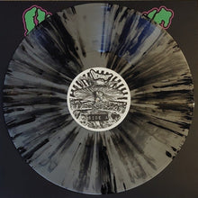 Cargar imagen en el visor de la galería, Vinyl record with a splatter design and label on a dark background
