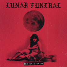 Cargar imagen en el visor de la galería, Lunar Funeral - Sex On A Grave front album cover.