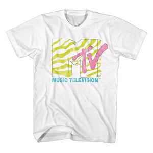 MTV - Unisex T-Shirt:  Logo (White)