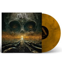 Charger l&#39;image dans la galerie, Limited edition vinyl record of Mantah&#39;s album &#39;Evoke&#39; with a dark cover featuring a skull and skeleton design.