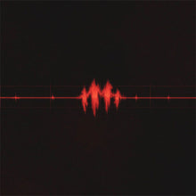 Cargar imagen en el visor de la galería, Red sound wave on a black background