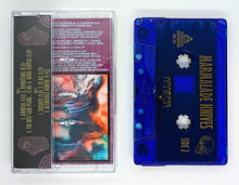 Load image into Gallery viewer, Blue cassette tape with colorful cover and text on a white background