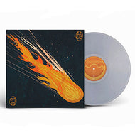 Vinyl record with a fiery comet design on the cover