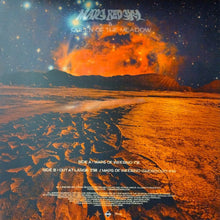 Charger l&#39;image dans la galerie, A vinyl record back cover featuring a vibrant image of a pink and orange cosmic landscape. The ground appears to be sandy with some rock formations. The text Mars Red Sky at the top.