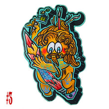 Load image into Gallery viewer, Colorful cartoon character with a paintbrush and palette on a white background