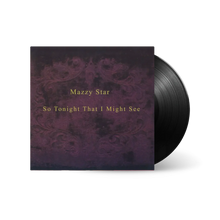 Cargar imagen en el visor de la galería, Vinyl record with a decorative purple cover featuring 'Mazzy Star' and 'So Tonight That I Might See'.
