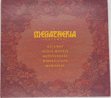 Load image into Gallery viewer, Album cover with floral design and text &#39;Megatheria Gateway&#39; on a brown background