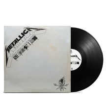 Load image into Gallery viewer, Vinyl record and cover with 'Metallica' branding on a white background