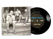 Cargar imagen en el visor de la galería, Vinyl record with 'minor threat' cover showing four people on steps