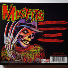Cargar imagen en el visor de la galería, Album cover for 'Misfits' with a skeleton holding a knife and colorful text.